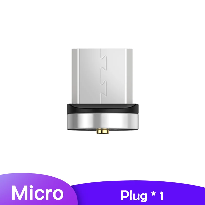For Micro Plug KUULAA Магнитный Micro usb type C кабель для iPhone Xiaomi Android мобильный телефон Быстрая зарядка USB кабель магнит зарядное устройство провод шнур - Цвет: For Micro Plug