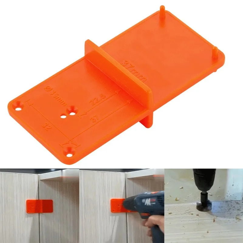

35mm 40mm Hinge Hole Drilling Guide Locator Hole Opener template Door Cabinets DIY Tool Carpenter Woodworking tools