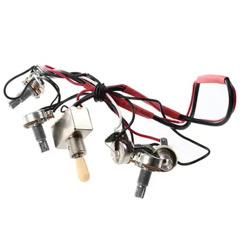 

Guitar Circuit Wiring 3 Box Toggle Pickup Selector 3WBT/1V/1T/1J 2-500K Pot