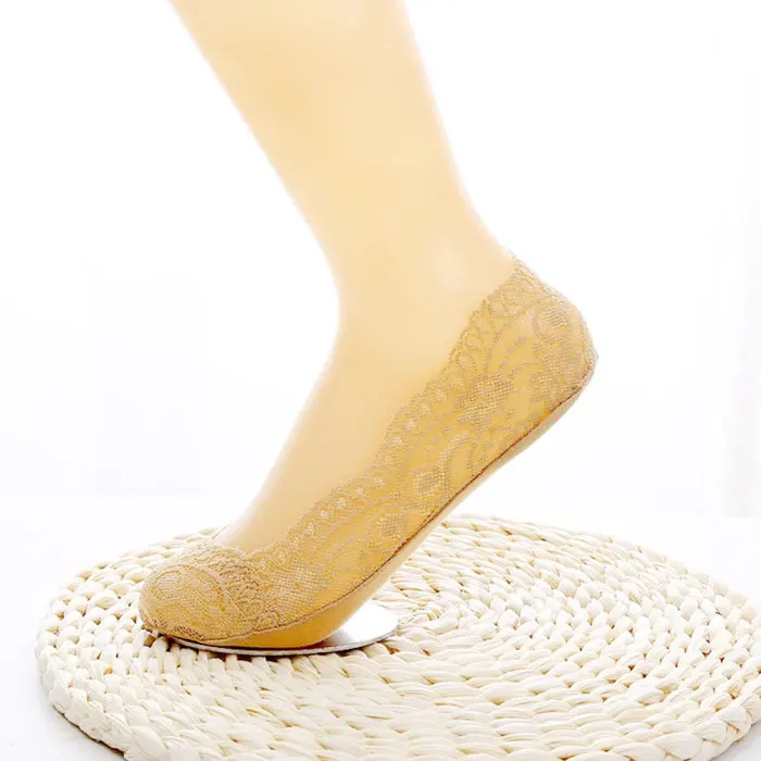 1 пара невидимых тонких кружевных носков для женщин и женщин IK88