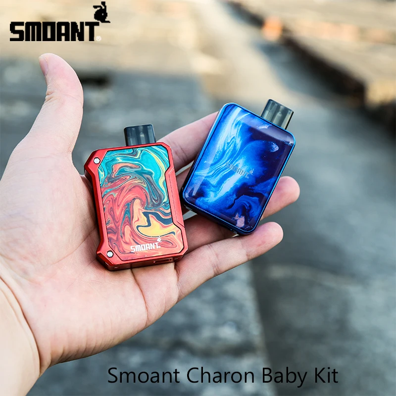 Новейший набор для вейпа Smoant Charon Baby 15 Вт аккумулятор 750 мАч картридж 2 мл катушка 0 6