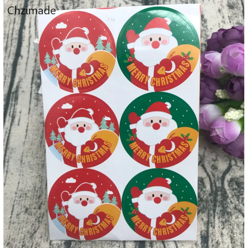 Lychee Life 60 шт. милые Dot серии Merry Christmas стикеры s канцелярские DIY печать ручной работы наклейки вечерние украшения