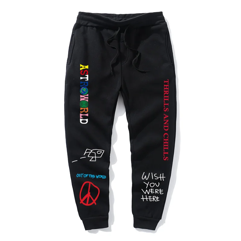 Quality Fleece trousers TRAVIS SCOTT ASTROWORLD Letter Printed Women Men Jogging Pants Hip hop Streetwear Men SweatpantS Quality Fleece trousers TRAVIS SCOTT ASTROWORLD Letter Printed Women Men Jogging Pants Hip hop Streetwear Men SweatpantS