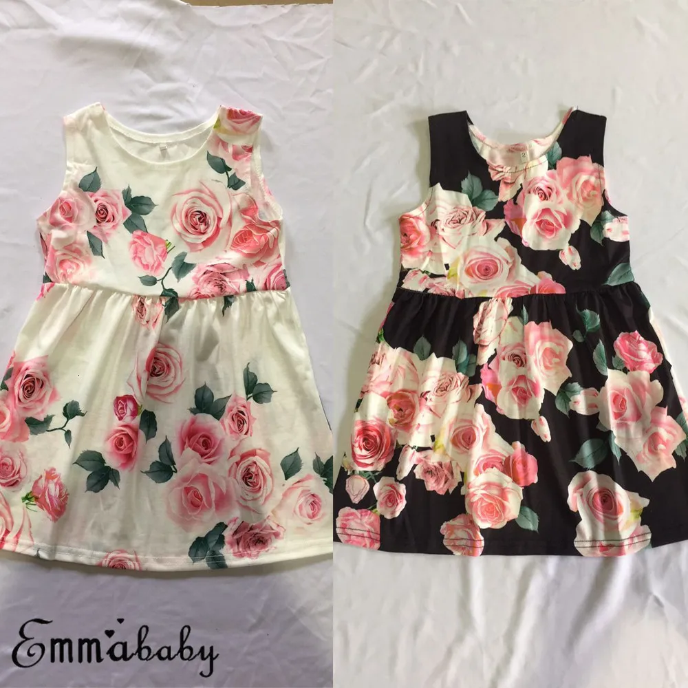 Pudcoco/одинаковые комплекты для семьи; повседневное длинное платье без рукавов с цветочным рисунком для мамы и дочки; Helen115