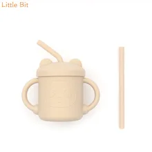 Tasse de paille en Silicone de qualité alimentaire pour bébé, pour boire directement à la maison, Anti étouffement 