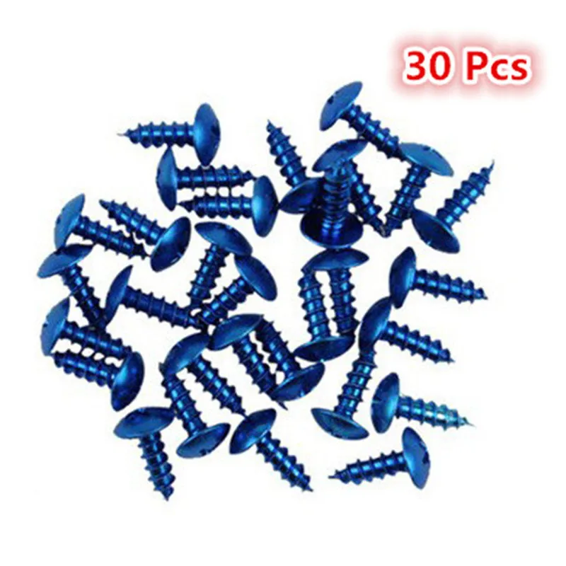 Motorcycle Screws 30 PCS Moto Parts Universal Motorbike Screws Fixed Accessories Motorcycle Bolts Kit Fastener