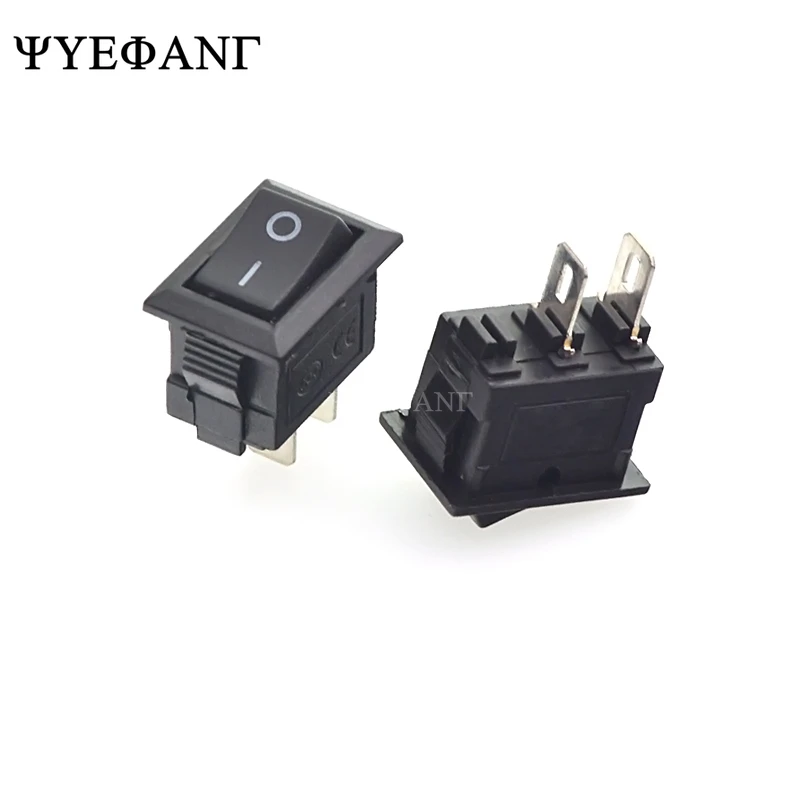 10 шт. кнопочный переключатель 15x21 мм SPST 2Pin 6A 250V 10A 125V KCD1-101 Кнопка ВКЛ/ВЫКЛ Лодка