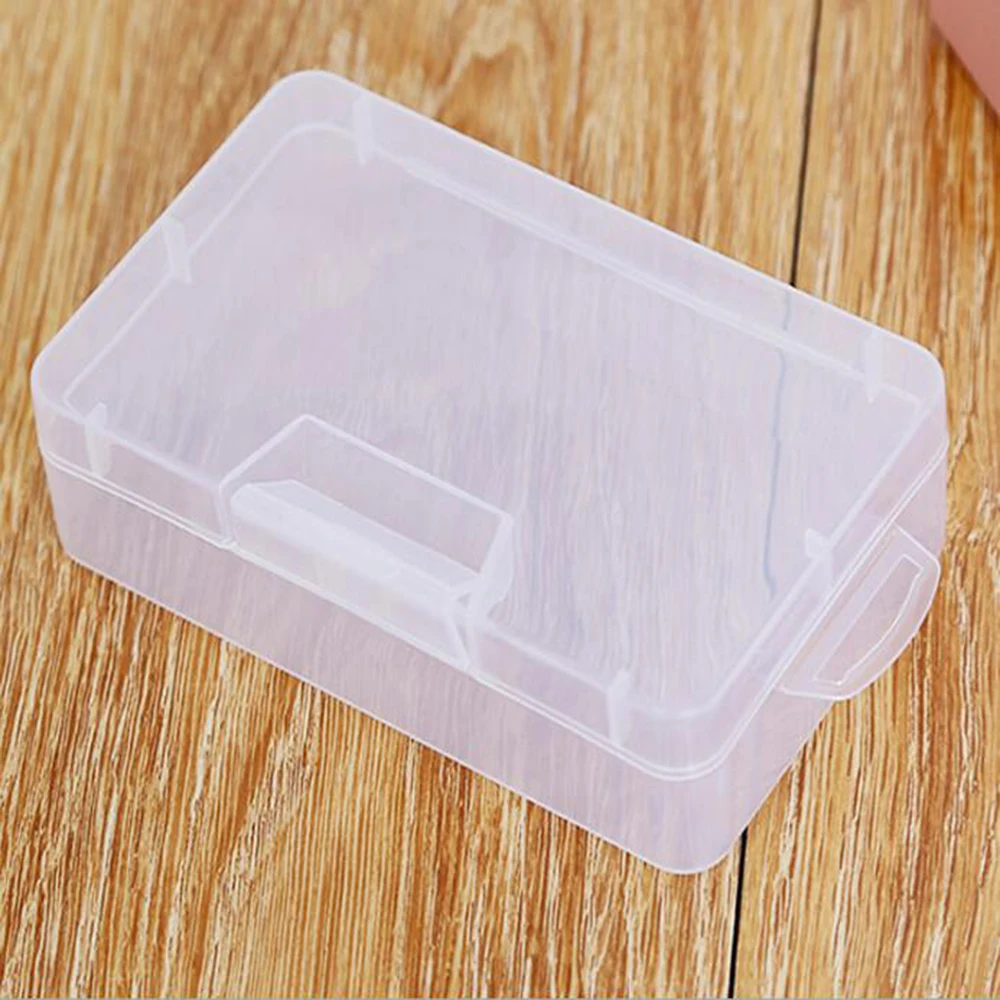 

Plastic Transparent Pens Clear Storage Box Pencils Organizer With Buckle Case Holder Stationary Case For Home Office Supplies