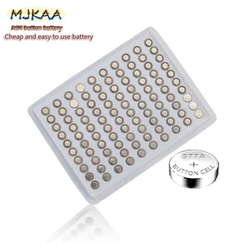 

MJKAA 1000PCS AG4 1.5v Button Battery At Low Price 377A 377 LR626 SR626SW SR66 LR66 New Alkaline Coin Battery for Clock