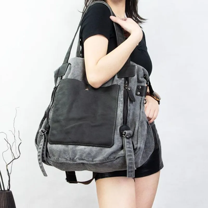 

Canvas denim bag women's shoulder bag ladies 2020 new original design messenger handbags art leisure large capacity shopping bag