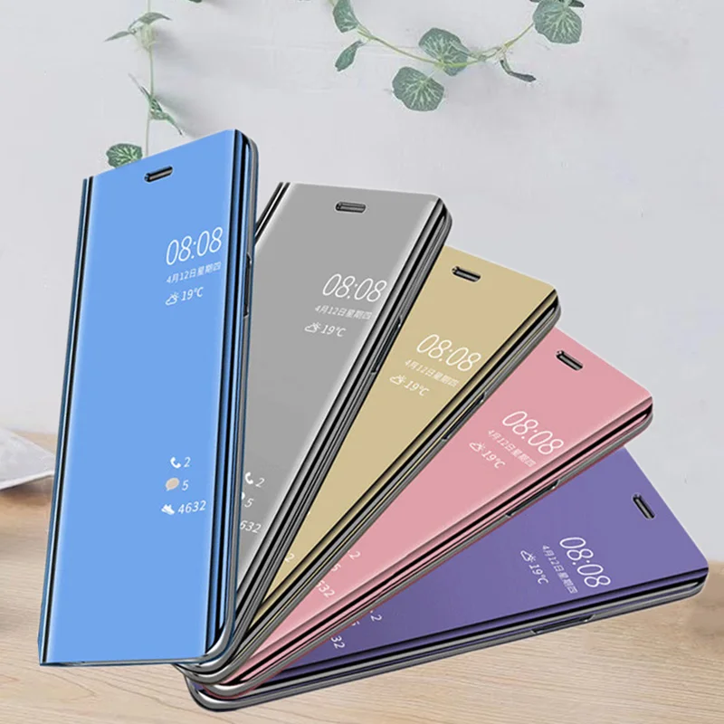 

Fashion Mirror Flip Phone Cases For VIVO Y17 V9 Y85 V15 S1 PRO Y97 V11i PRO Y81 83 67 75 66 Y65 V5 V7 IQOO NEO NEX Stand Case