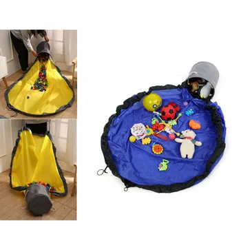 

Diy SlideAway Toy Clean-up Storage Container Multifunctional Portable Toys Storage Bean Bag Waterproof Organizer Bucket Pouch