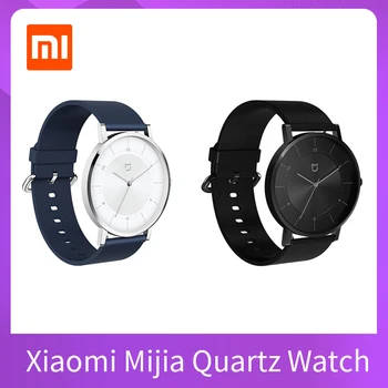 

Original Xiaomi Mijia Quartz Watch 30M Waterproof 316L Stainless Steel Case Leather Strap Two Years Life Men and Women