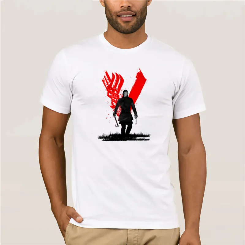 Мужская футболка Рагнар из викингов Lothbrok Floki s Shipyard Badass Awesome Художественная печать