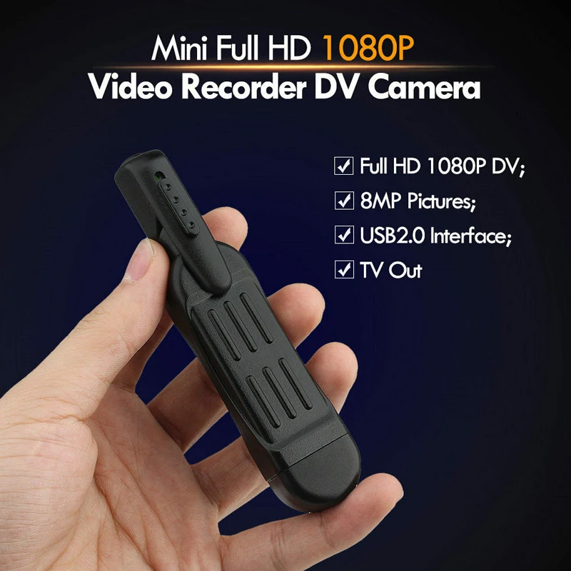 T189 мини-камера портативная экшн HD видеокамера ручка Мини DVR камера/видео/звук рекордер Карманный скрытый