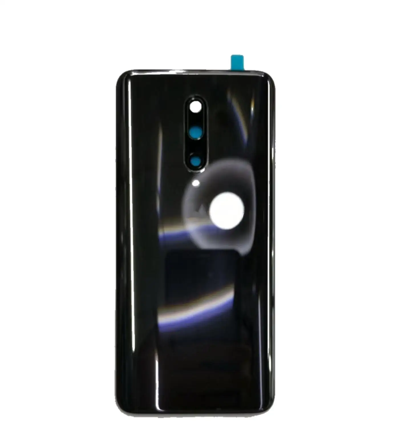 Для Oneplus 7 Pro Задняя крышка батареи+ клей для One Plus 7 Pro задняя крышка Замена Ремонт Запасные части - Цвет: Black