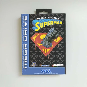 

The Death and Return of Superman - EUR Cover With Retail Box 16 Bit MD Game Card for Sega Megadrive Genesis Video Game Console