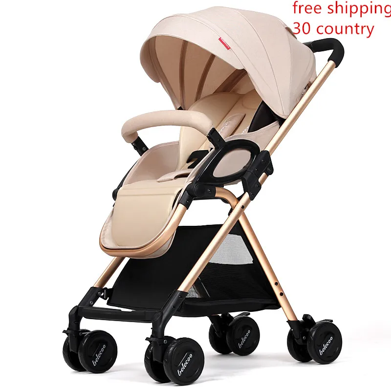 

Belecoo Baby Stroller Lightweight can sit can lie damping umbrella car high landscape folding BB hand