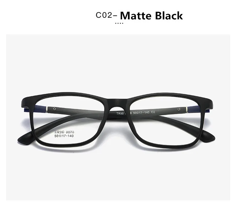 C2 Matte Black Ретро мужские прозрачные очки прозрачные линзы PC Comotuer квадратные оправы для очков для женщин очки для чтения мужские очки - Цвет оправы: C2 Matte Black
