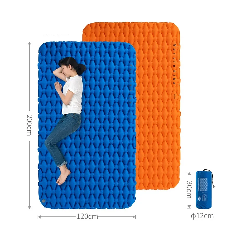 Naturehike colchon inflable camping mat bed inflatable air mattress sleeping pad nature hike 1 man, 2 double person