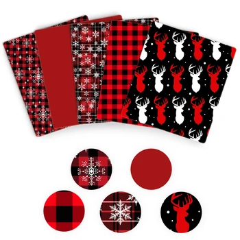 

David accessories 5pcs/set 50*140CM Christmas 100% Cotton Fabric Set Patchwork Needlework DIY Handmade Accessories,c12648