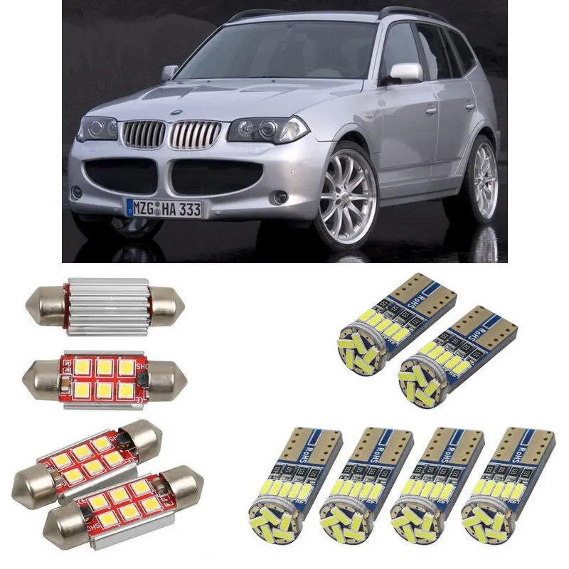 Внутренний светодиодный автомобильный светильник s для BMW X3 e83 Купольные лампы