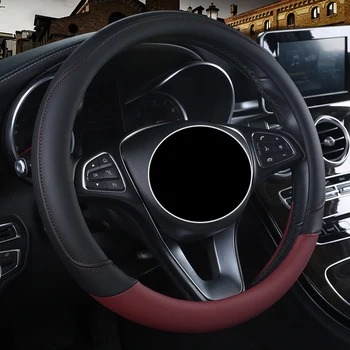 

Leather Car Steeting Wheel covers For Luxgen all models Luxgen 7 5 U5 SUV car accessories auto styling