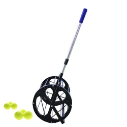 Telescopic Tennis Balls Hopper Basket Tennis Ball Collection Picker Ball Retriever  55 balls Capacity Picking Machine