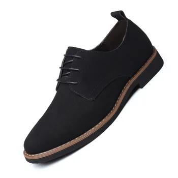 

Plus Size 38-48 Elegant Suede Waterproof Leather Shoes for Men Comfortable Breathable Shoes Fashion Man Oxfords Shoes