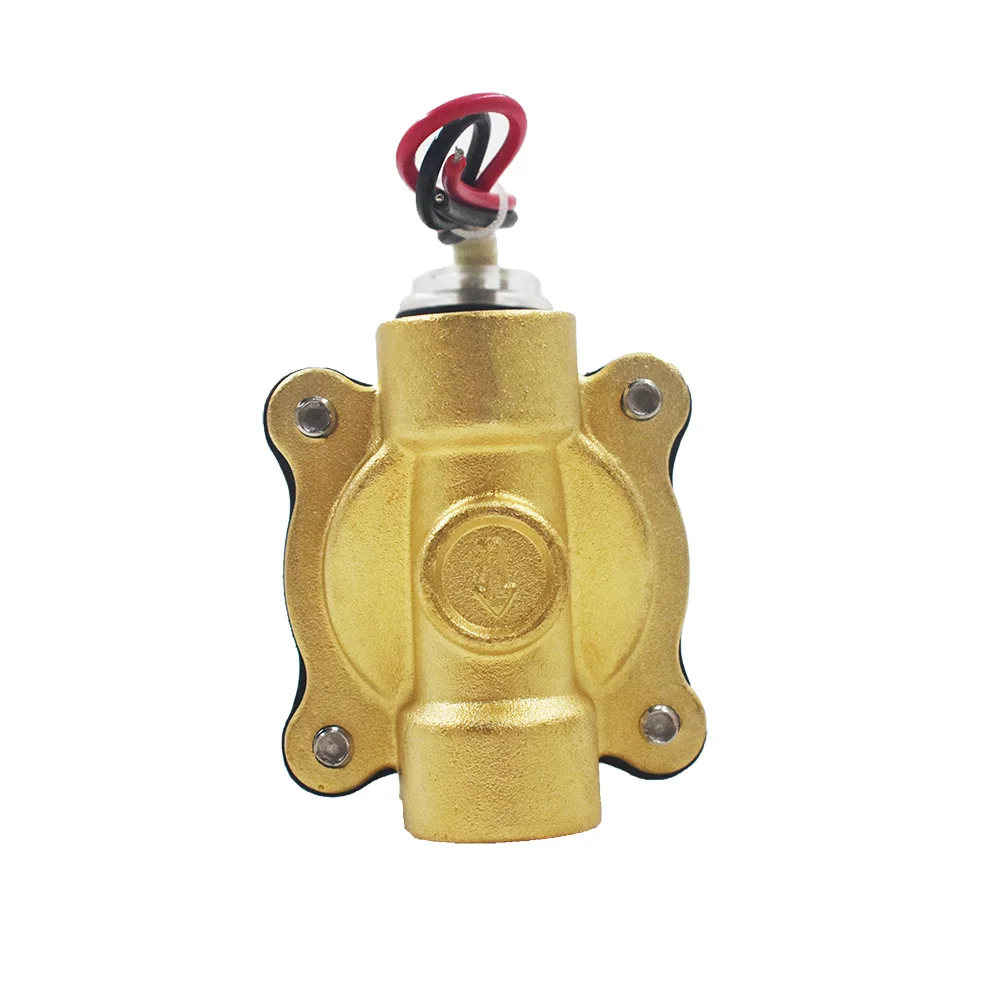 1/" NPT 12V DC латунь Электрический электромагнитный клапан Вода Воздух Газ Viton NC 12VDC США