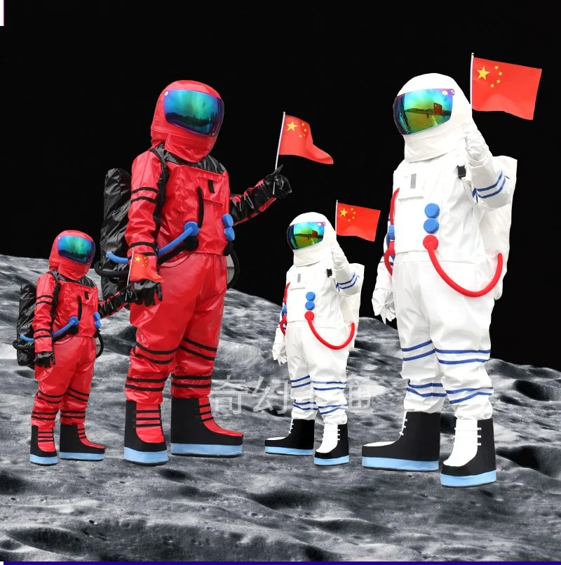 Космический костюм талисмана космонавта с рюкзаком Перчаточная обувь