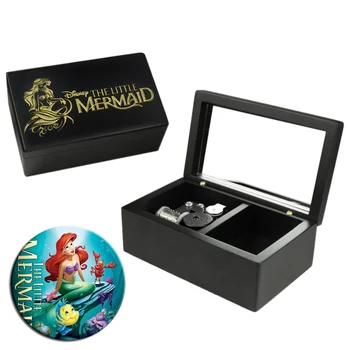 

Handmade Wooden The Little Mermaid Music Box Birthday Gift For Christmas Birthday Valentine's day special gifts for childrens