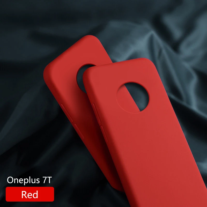 Arvin Официальный чехол для Oneplus 7T Pro Чехол Жидкий Силикон Мягкая микрофибра подкладка детская кожа сенсорный чехол для Oneplus 7T Funda