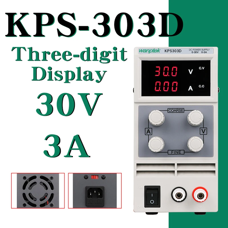 

Bench Source Switching Adjustable Lab Power Supply Laboratory 30v 3A Voltage Regulator 220v 110V For Phone Repair Car Charging