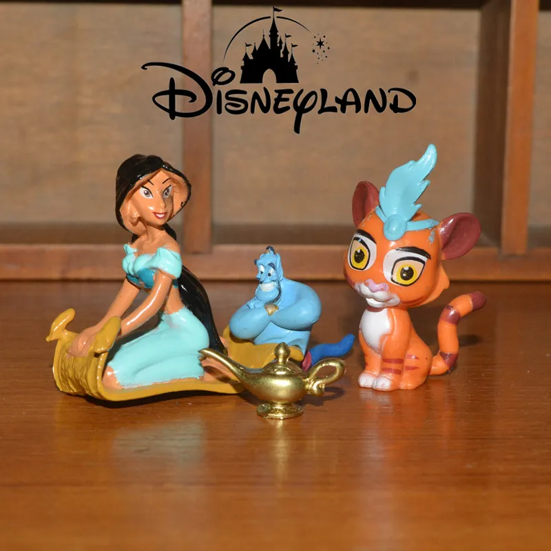 Disney Lámpara Aladdín Jasmine genie para niños, 4 juegos/16 piezas, 1,5  4,5 CM, modelo de muñeca hecha a mano, regalo para niños|Figuras de acción|  - AliExpress