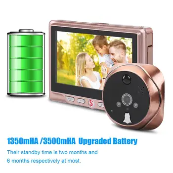 

4.3 inches LCD Door Viewer Camera door bell Message-function Camera Doorbell Electronic Motion Detection viewer