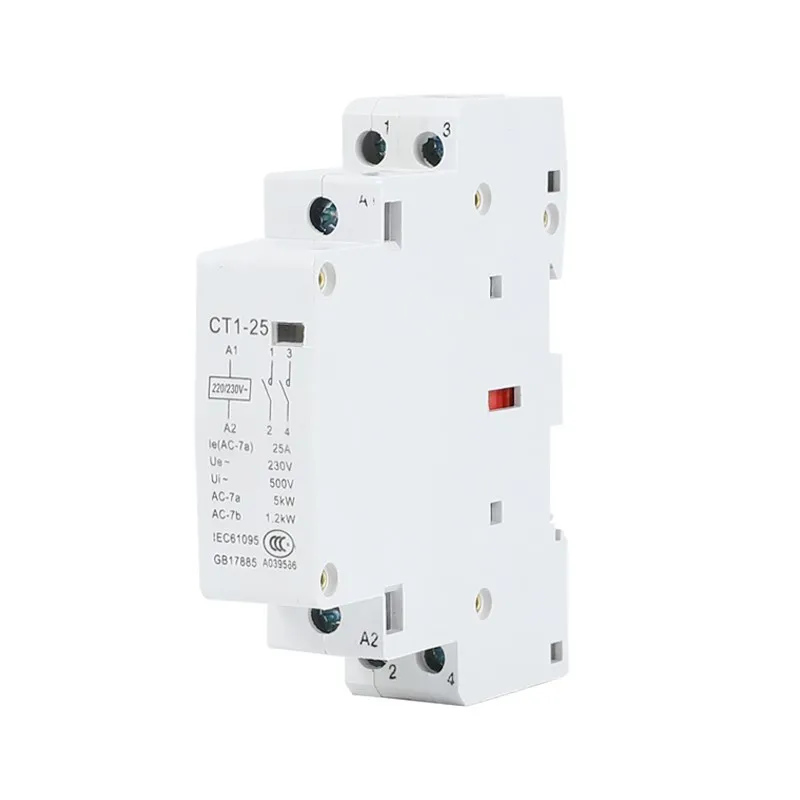 CT1-25 Американская классификация проводов 2р 25A 220 V/230 V 50/60HZ Din rail бытовой ac Контактор В соответствии с стандартом 2NO 2NC или 1NO 1NC