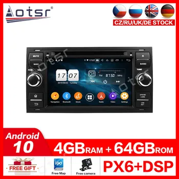 شراء2 الدين DSP أندرويد 10 4 جيجابايت سيارة CD تحديد مواقع لمشغل أقراص دي في دي خريطة الملاحة راديو تلقائي لفورد 2006 سيارة مشغل وسائط متعددة رئيس وحدة ل...