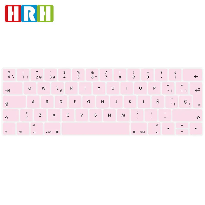 HRH Spanish EU Silicone Keyboard Cover for Mac Pro 13.3 A1706 A1989 A2159 15.4 A1707 A1990 2016/ 2017/2018/2019 With Touch Bar | Компьютеры