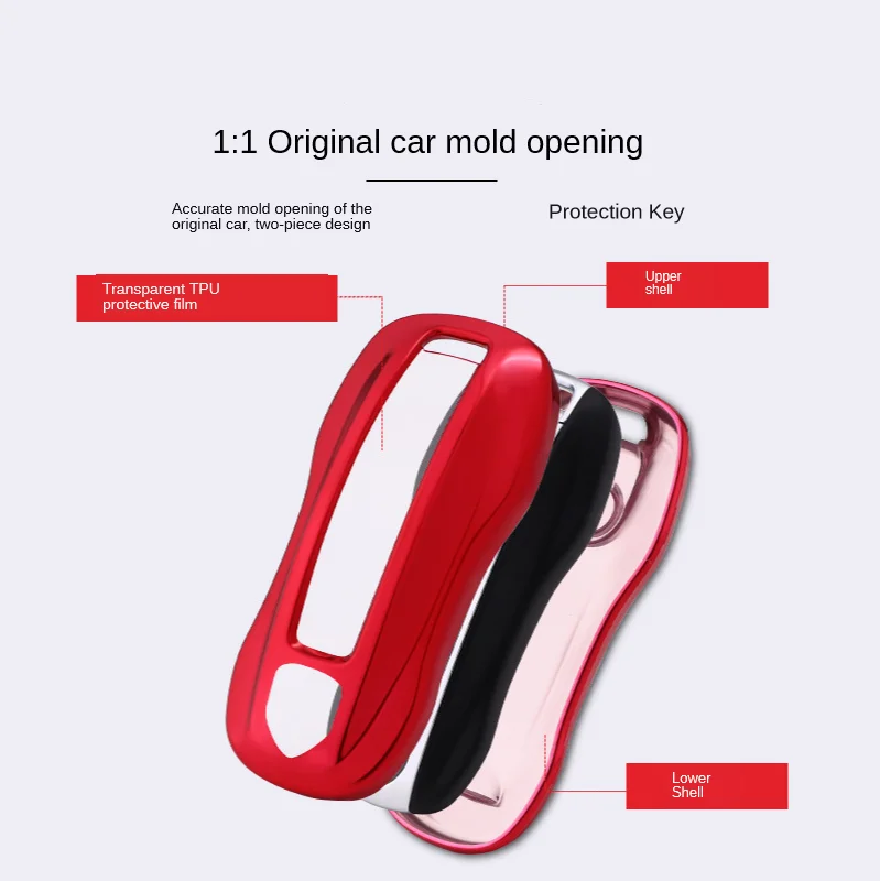 

Porsche key bag is suitable for the new cayenne macan palmer lamela eve key shell 911 718 tpu sets of keys