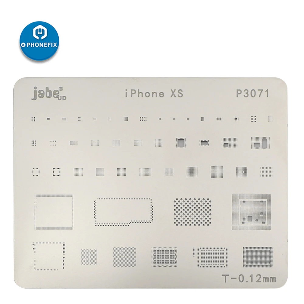 PHONEFIX 15 шт. телефон процессор NAND Flash BGA трафареты для iPhone 5 5S SE 6 6P 6S 6SP 7P 8 8P X XS XSMAX XR завод Оловянная пластина