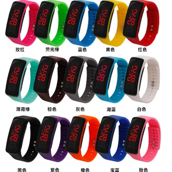 

Hot Style Led Children Watch The Silicone Bracelet Table Students Multi-function Outdoor Sports Electronic Kids Watches