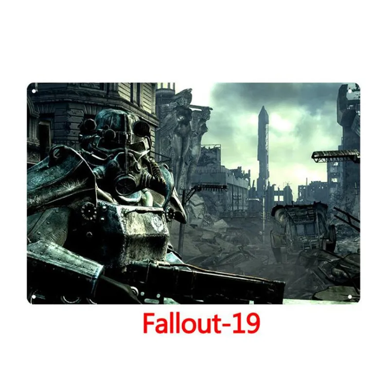 Ретро металлический оловянный плакат с подписью fallout 3 4 Игра металлический знак паб домашняя доска металлический винтажный домашний Декор настенный Декор Бар Украшение