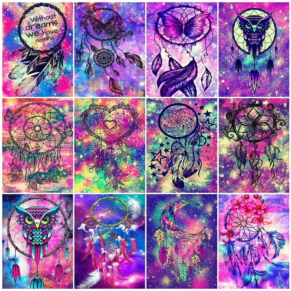 EverShine 5D DIY Diamond Painting Dream Catcher Cross Stitch Embroidery Landscape Bead Home Decor Mosaic Kits | Дом и сад