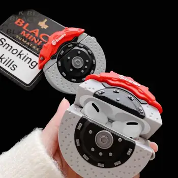 

for Airpods 1/2/pro 3D Cool Auto Parts Brake Block Bluetooth Wireless Headset Set Silicone Cover Earphone Protective for Boy