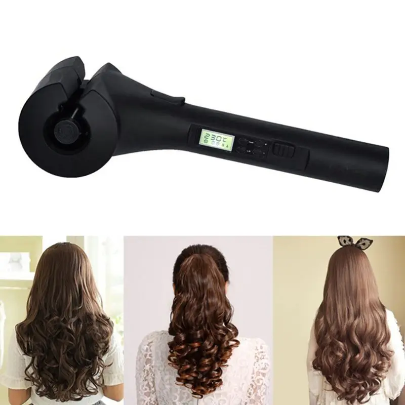 

Automatic Hair Curler Auto Rotating Ceramic Curling Wand LCD Display Beauty Salon Styling Tools