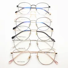 Новая металлическая рама для близорукости, Ультралегкая, в стиле ретро, универсальная, плоская, легкая, модная, с защитой от синего света