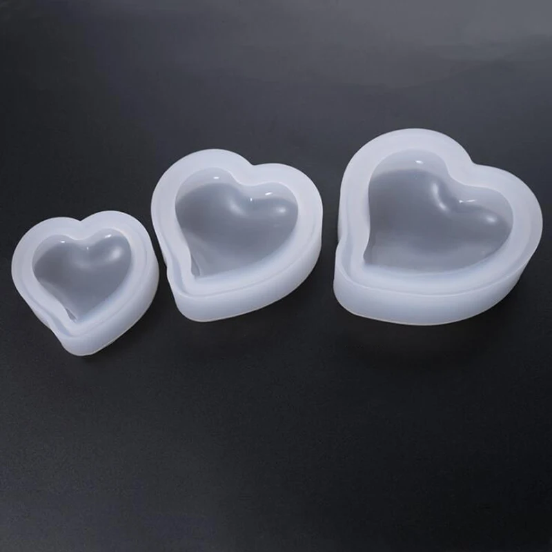Силиконовые формы Love Heart, эпоксидные гипсовые поделки для украшения автомобиля, Свеча «сделай сам», форма для мыла, форма для бетонной глины
