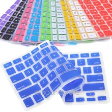 9Color Silicone Keyboard Cover Skin Keyboard Protective Film for All Apple Macbook Pro MAC 13 15 Air 13 soft keyboard Sticker