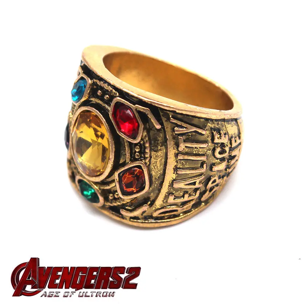 Мстители Бесконечность Gauntlet power Ring Мстители: бесконечные войны танос ювелирные аксессуары